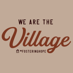 We are the Village - Unisex Sponge Fleece Drop Shoulder Crewneck Sweatshirt Design
