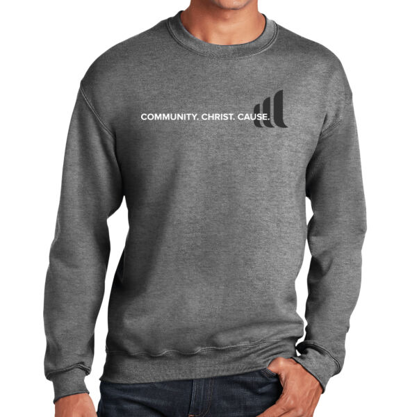 Community. Christ. Cause.  - Heavy Blend™ Crewneck Sweatshirt Thumbnail