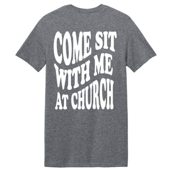 Come Sit With Me at Church - Softstyle ® T Shirt Thumbnail