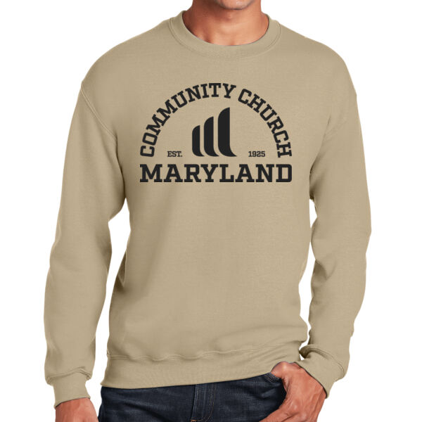 University Style Crewneck Sweatshirt (Black Graphic) Thumbnail