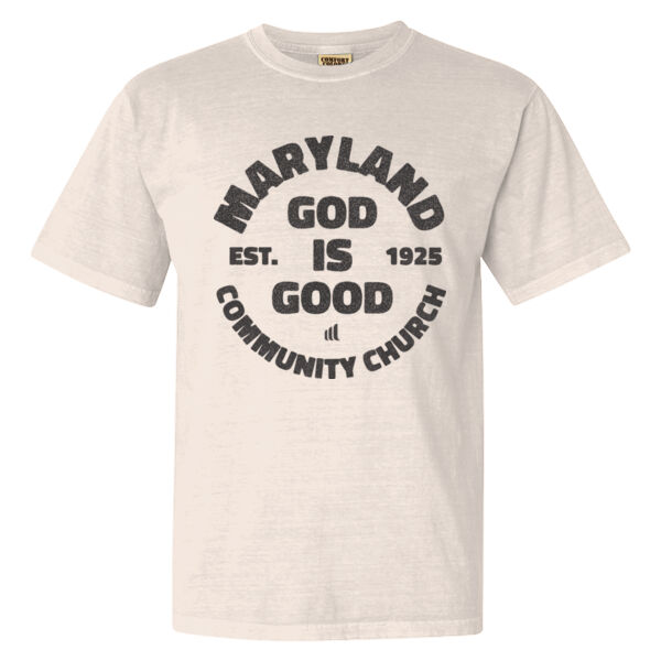 God is Good - Black Graphic - Garment-Dyed Heavyweight T-Shirt Thumbnail