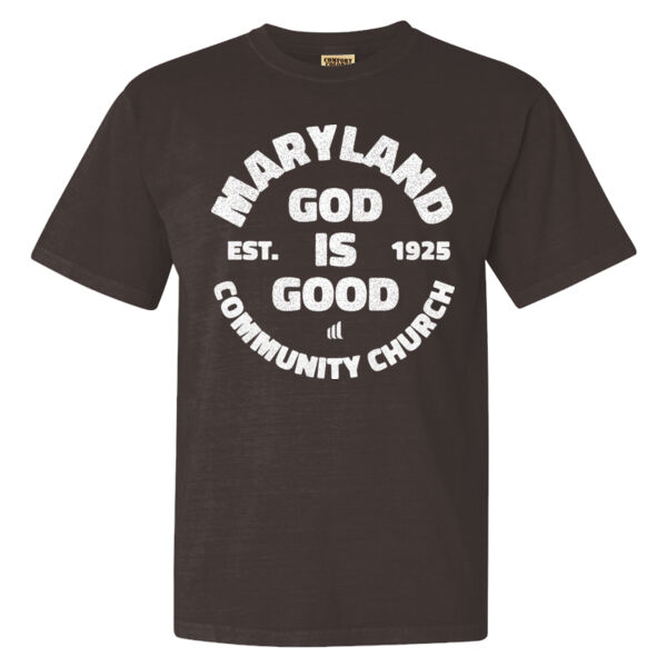 God is Good - White Graphic - Garment-Dyed Heavyweight T-Shirt Thumbnail
