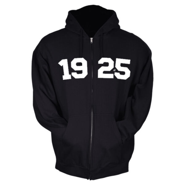 1925 Zip-Up Sweatshirt - Unisex Full-Zip Hooded Sweatshirt Thumbnail